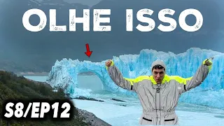 SE NÃO FOSSE FILMADO NINGUÉM ACREDITARIA - GLACIAR PERITO MORENO de MOTO [EL CALAFATE] - S8/EP12