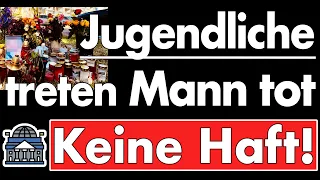 Jugendliche (14,14,16) treten Mann tot - Haftbefehl abgelehnt! Richter sagt: „Kein Tötungsvorsatz“