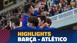 [HIGHLIGHTS] YOUTH LEAGUE: FC Barcelona – At. Madrid (2-0)