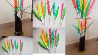 pot flowers🌷 making peper/ it's very easy to make / art and craft