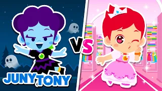 Princess vs. Princess | Cinderella, Zomberina, Snow White | +More Kids Songs & Stories | JunyTony