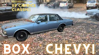 1989 Caprice Classic Build! Restoration Time!!!! Ep.1 INTRODUCTION