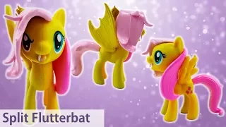 Flutterbat and Fluttershy Transformation Split Pony Custom