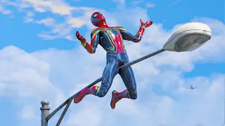 GTA 5 Iron Spiderman Ragdoll – Iron Spider-man Crazy Jumps Fails Ep 9  (Euphoria Ragdolls)