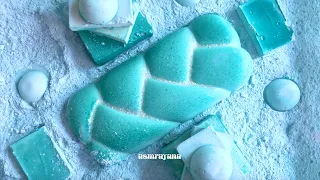 soft blue braided loaf + reforms | gym chalk asmr | oddly satisfying | sleep aid | stress relief ✨