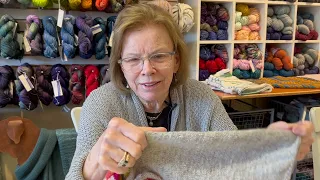 What makes a master knitter (and other questions answered). Kitchener, New kits, patterns and tips.