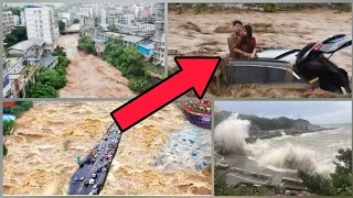 China become a vast ocean! street become river in Guangdong _ Three Gorges Dam _ China Floods