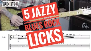 5 Licks to Jazz up your Rock and Blues Playing- Guitar Lesson-How To-Tutorial - with RJ Ronquillo