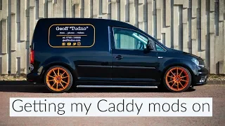 My 2017 VW Caddy getting its mods on at Slideways in Llanfairfechan