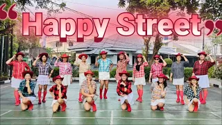 💃HAPPY STREET💃LINE DANCE💃DEMO BY HAPPY COLORFUL TCI💃