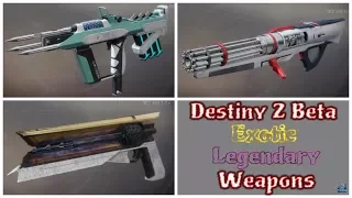 Destiny 2 | Beta | Exotic and Legendary Weapons | Exotische und Legendäre Waffen