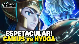 AMAZING! AQUARIUS CAMUS vs SWAN HYOGA! SAINT SEIYA Knights of the Zodiac 3D