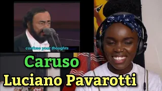 African Girl First Time Hearing Luciano Pavarotti - Caruso (REACTION)