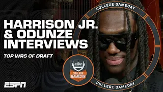 MARVIN HARRISON JR. & ROME ODUNZE JOIN as TOP WIDE RECEIVERS of the draft 👏 | College GameDay