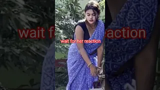 Drawing prank with saree wali ladki, epic reaction #shorts