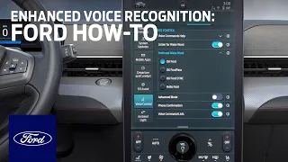 SYNC® 4 Technology with Enhanced Voice Recognition | Ford How-To | Ford