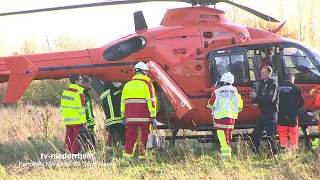 Schwerer Unfall mit Kartoffel - LKW , Drei Verletzte auf B9 Weeze/Goch