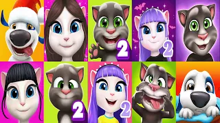 Ep3584 | Talking Tom 2 MY TALKING ANGELA2 My Talking Tom vs My Talking Hank  MY Talking Angela