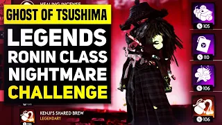 Ghost of Tsushima LEGENDS - Ronin Mass Healer Nightmare Story Challenge: Full Run & All Objectives!