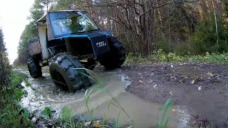 Поворотный мост на вездеходе..