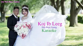 Koj Ib Leeg - Dao Wijit Xiong (Karaoke Slow Version 2022-2023)