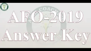 AFO 2019 Questions and Answers