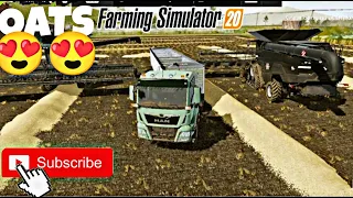 fs 20 Harvesting OATS crops // OATS harvesting Make money 🤑🤑// #farmingsimulator20 #40