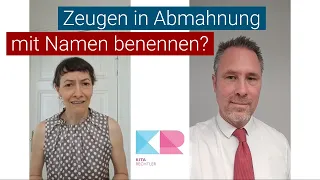 Kita2Day I Neues Urteil - Zeugen müssen in einer Abmahnung namentlich genannt werden?