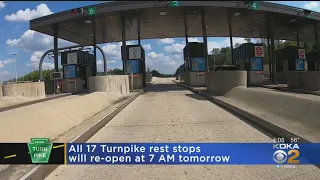 Pennsylvania Turnpike To Reopen Service Plazas
