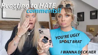 Reacting to HATE comments with my MUM!!😭