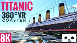 [8K 360 VR Video] Titanic Coaster Simulator for Google Cardboard 360° 3D VR split screen SBS