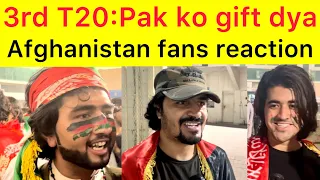 Pakistan ko aj gift dya | Afghan fans reaction on last T20