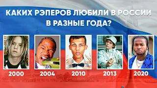 (2000-2020) КАКИХ РЭПЕРОВ ЛЮБИЛИ в РОССИИ в РАЗНЫЕ ГОДЫ? Как менялись хиты? ХИТЫ ЗА 20 лет