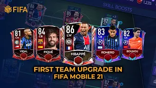 FIRST TEAM UPGRADE IN FIFA MOBILE 21 | HK FIFA