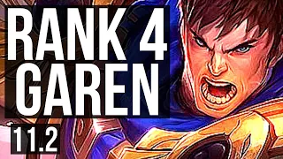 GAREN vs URGOT (TOP) | Rank 4 Garen, 1700+ games, 9/2/10, 1.2M mastery | BR Master | v11.2