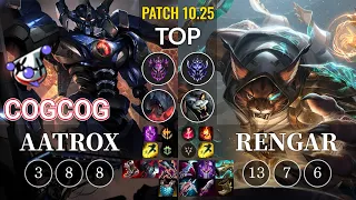 RJ Cogcog Aatrox vs Rengar Top - KR Patch 10.25