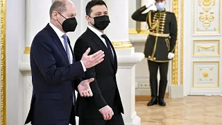 Olaf Scholz in Kiew - vor Reise nach Moskau: Euronews am Abend 14.02.22