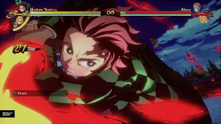 Hinokami Tanjiro 100% Damage Combo - Demon Slayer - The Hinokami Chronicles