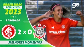 INTERNACIONAL 2 X 0 CORINTHIANS | MELHORES MOMENTOS | 8ª RODADA BRASILEIRÃO FEMININO 2023 | ge.globo