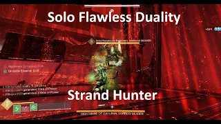 Solo Flawless Duality on strand hunter (No Cheese)