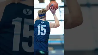 Richie Saunders for 3 against Basket Bassano in Italy | BYU Men's Basketball