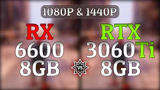 RX 6600 vs RTX 3060 Ti - 11 Games at 1080P & 1440P