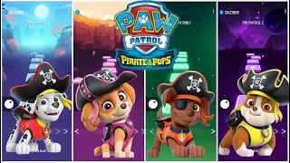 Paw Patrol Pirate Pups - Marshall - Skye - Zuma - Rubble | Tiles Hop EDM Rush