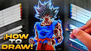 How to Draw GOKU Ultra Instinct | Easy Drawing Tutorial