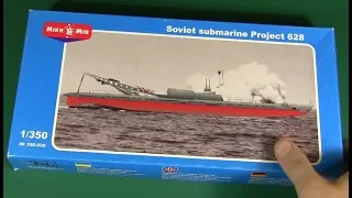 Soviet submarine Project 628 Micromir сборная модель подводной лодки