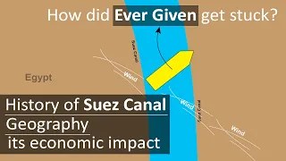 What happened in Suez Canal | Evergreen ship stuck | Suez canal history, geography, economic impact