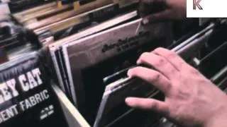 Late 1960s, Early 1970s Record Shop, Vinyl, Shopping, US Archive Footage