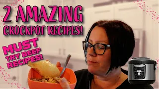 2 AMAZING Crockpot BEEF RECIPES | DOUBLE DOSE EPISODE 1