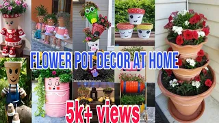 flowers pots making ideas# Fun crafting,home decorating ideas