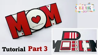 Tutorial 3/5 - Scrapbook for MOM || Mother's day scrapbook ideas - NGOC VANG Handmade